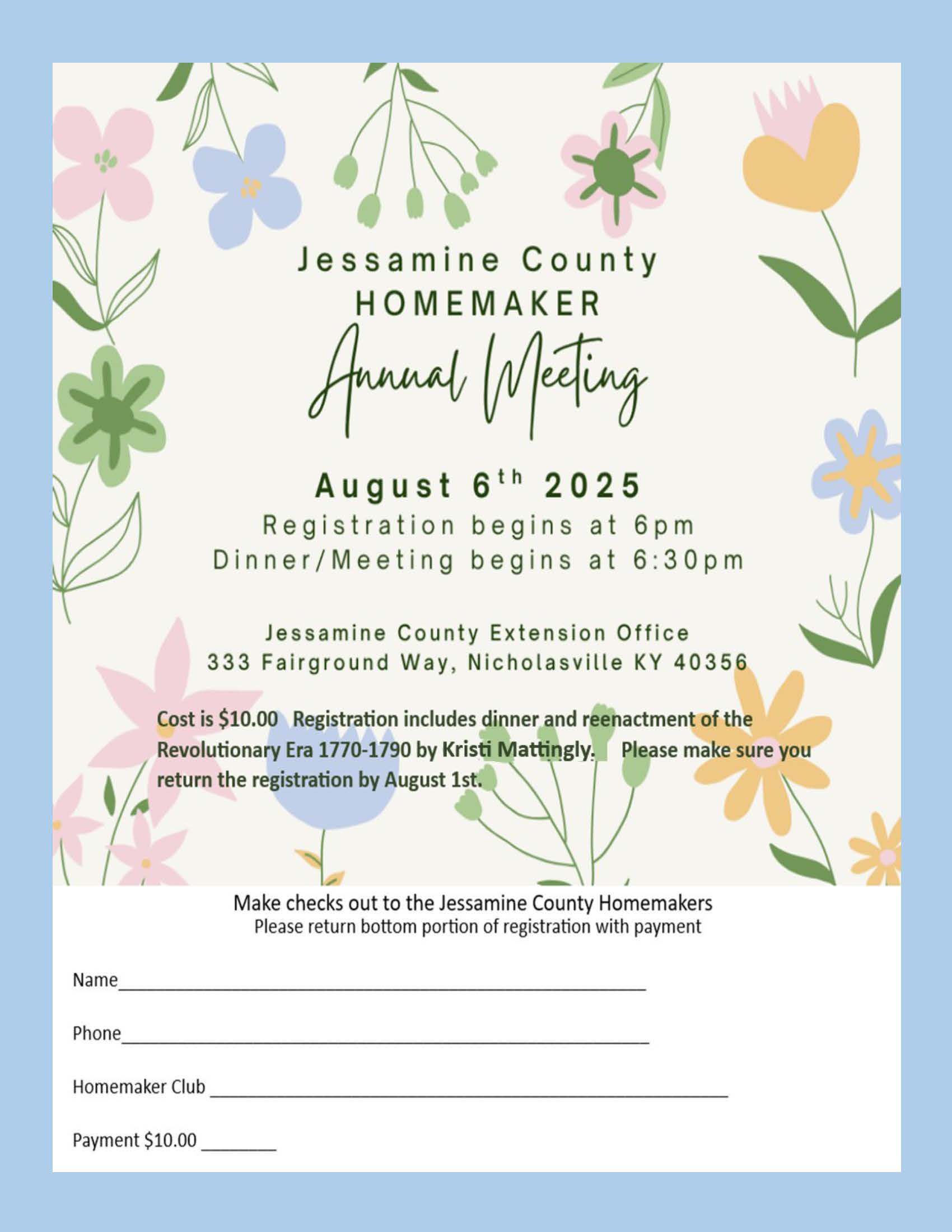 Homemaker annual meeting 2025